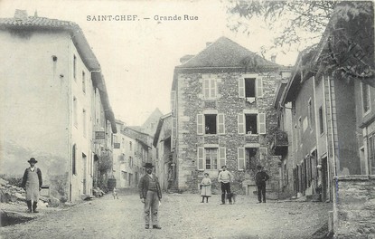 / CPA FRANCE 38 "Saint Chef, grande rue"