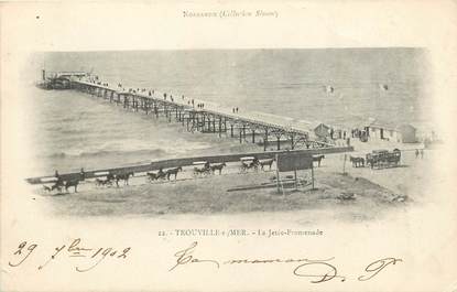 CPA FRANCE 14 "Trouville sur Mer, la Jetée promenade "