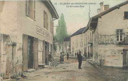 / CPA FRANCE 38 "Saint Jean de Moirans, la grande rue "