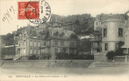 CPA FRANCE 14 "Trouville sur Mer, les Villas et le calvaire"