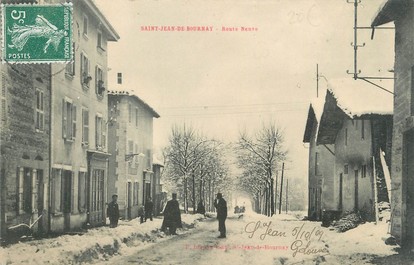/ CPA FRANCE 38 "Saint Jean du Bournay, route neuve"