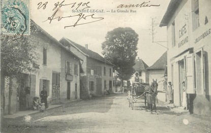 / CPA FRANCE 38 "Saint André le Gaz, la grande rue"