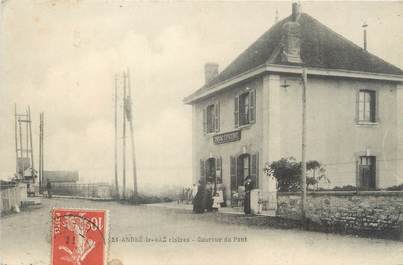 / CPA FRANCE 38 "Saint André le Gaz, quartier du pont"