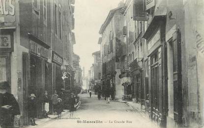 / CPA FRANCE 38 "Saint Marcellin, la grande rue"
