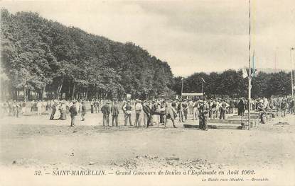 / CPA FRANCE 38 "Saint Marcellin, grand concours de boules"