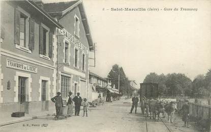 / CPA FRANCE 38 "Saint Marcellin, gare du tramway"