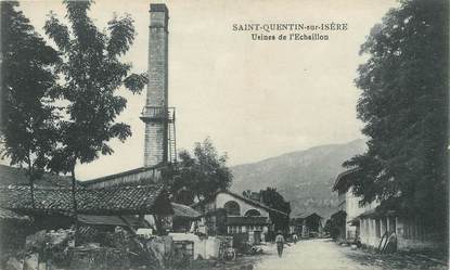 / CPA FRANCE 38 "Saint Quentin en Isère, usines de l'Echaillon"