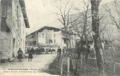 / CPA FRANCE 38 "Saint Quentin en Isère, hameau du Gy"