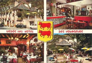 / CPSM FRANCE 64 "Urdos, hôtel restaurant des Voyageurs"