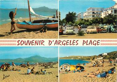 / CPSM FRANCE 66 "Souvenir d'Argelès plage"