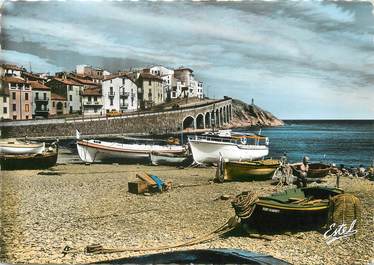 / CPSM FRANCE 66 "Banyuls, vue sur la plage"