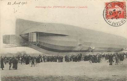 CPA FRANCE 54 "Atterrissage d'un Zeppelin allemand à Lunéville"