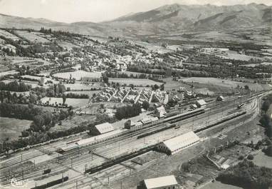 / CPSM FRANCE 66 "Enveitg, vue aérienne de la gare internationale"