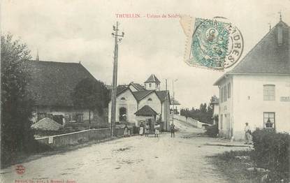 / CPA FRANCE 38 "Thuellin, usines de soierie"