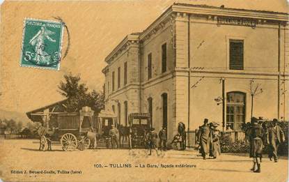 / CPA FRANCE 38 "Tullins, la gare"