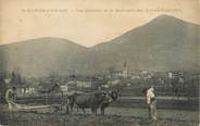 38 Isere / CPA FRANCE 38 "Saint Martin d'Uriage, vue générale et la montagne des quatre Seigneurs"