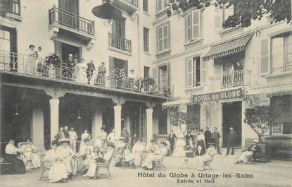 / CPA FRANCE 38 "Uriage Les Bains, hôtel du Globe "