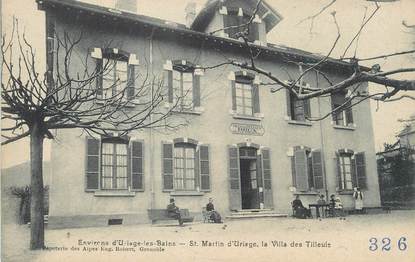 / CPA FRANCE 38 "Saint Martin d'Uriage, la villa des Tilleuls"