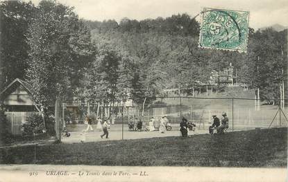 / CPA FRANCE 38 "Uriage, le tennis dans le parc"