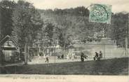 38 Isere / CPA FRANCE 38 "Uriage, le tennis dans le parc"