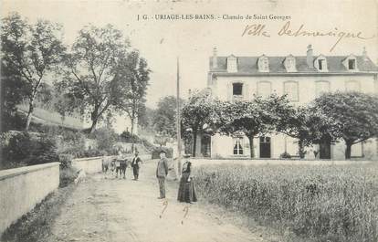 / CPA FRANCE 38 "Uriage Les Bains, chemin de Saint Georges"