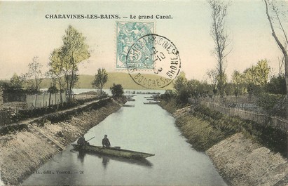 CPA FRANCE 38 "Charavines les Bains, le grand canal"