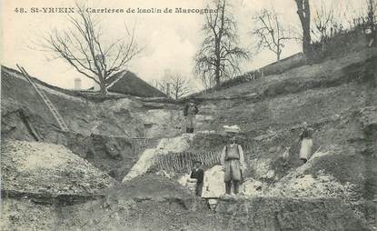 CPA FRANCE 87 "Saint Yrieix, les carrières de kaolin de Marcognac"