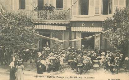CPA FRANCE 87 "Saint Junien, Café de France H. Dumaine"