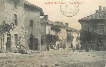 CPA FRANCE 87 "Vayres, la place du Marché"