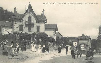 CPA FRANCE 87 "Saint Priest Taurion, les trois Routes"