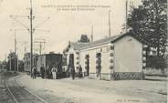 87 Haute Vienne CPA FRANCE 87 "Saint Laurent sur Gorre, la gare des Tramways" / TRAIN