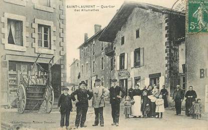 CPA FRANCE 87 "Saint Laurent sur Gorre, le quartier des Allumettes"