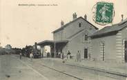 87 Haute Vienne CPA FRANCE 87 "Magnac Laval, intérieur de la gare" / TRAIN