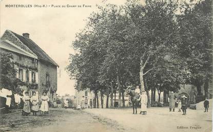 CPA FRANCE 87 "Morterolles, la place du champ de Foire"