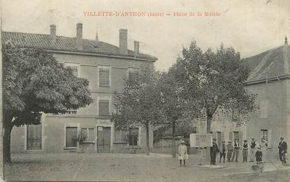 / CPA FRANCE 38 "Villette d'Anthon, place de la mairie"