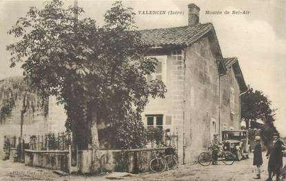 / CPA FRANCE 38 "Valencin, montée de Bel Air"