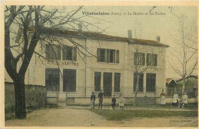 / CPA FRANCE 38 "Villefontaine, la mairie et les écoles"