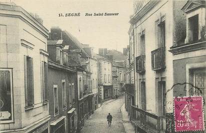 CPA FRANCE 49 "Segré, la rue Saint Sauveur"