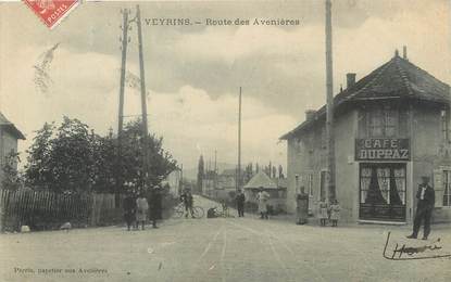 / CPA FRANCE 38 "Veyrins, route des Avenières"