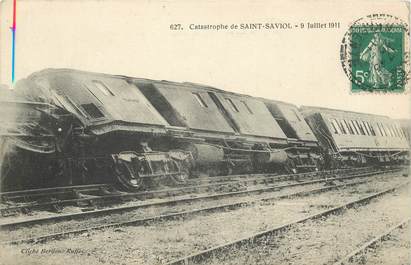 CPA FRANCE 86 "Catastrophe de Chemin de fer de Saint Saviol, 1911"