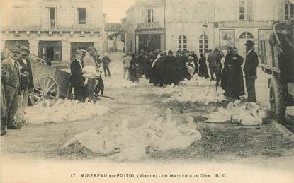 CPA FRANCE 86 "Mirebeau en Poitou, le marché aux oies"