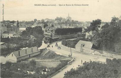 CPA FRANCE 49 "Segré, Quai et rte de Chateau Gontier"