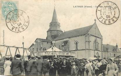 CPA FRANCE 86 "Lathus, la Fête annuelle" / MANEGE