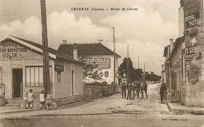 CPA FRANCE 86 "Chaunay, rte de Civray"