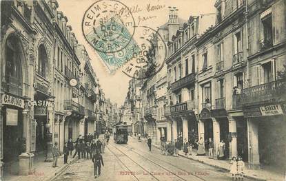 CPA FRANCE 51 "Reims, Le Casino et la rue de l'Etape"