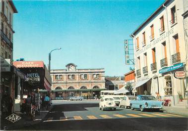 / CPSM FRANCE 66 " Perpignan, l'avenue Générale De Gaulle, la gare"