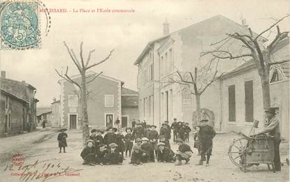 CPA FRANCE 26 "Malissard, la Place et l'Ecole Communale"