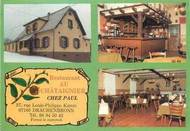 / CPSM FRANCE 67 "Drachenbronn, restaurant au Châtaignier"