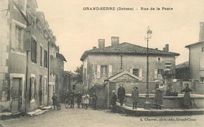 CPA FRANCE 26 "Grand Serre, rue de la Poste"