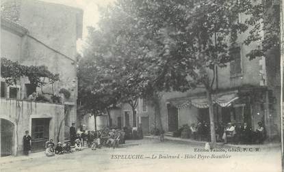 CPA FRANCE 26   "Espeluche, le bld, Hotel Peyre Beauthier"